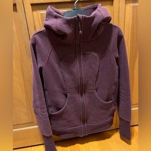 Lululemon scuba full zip, size 4